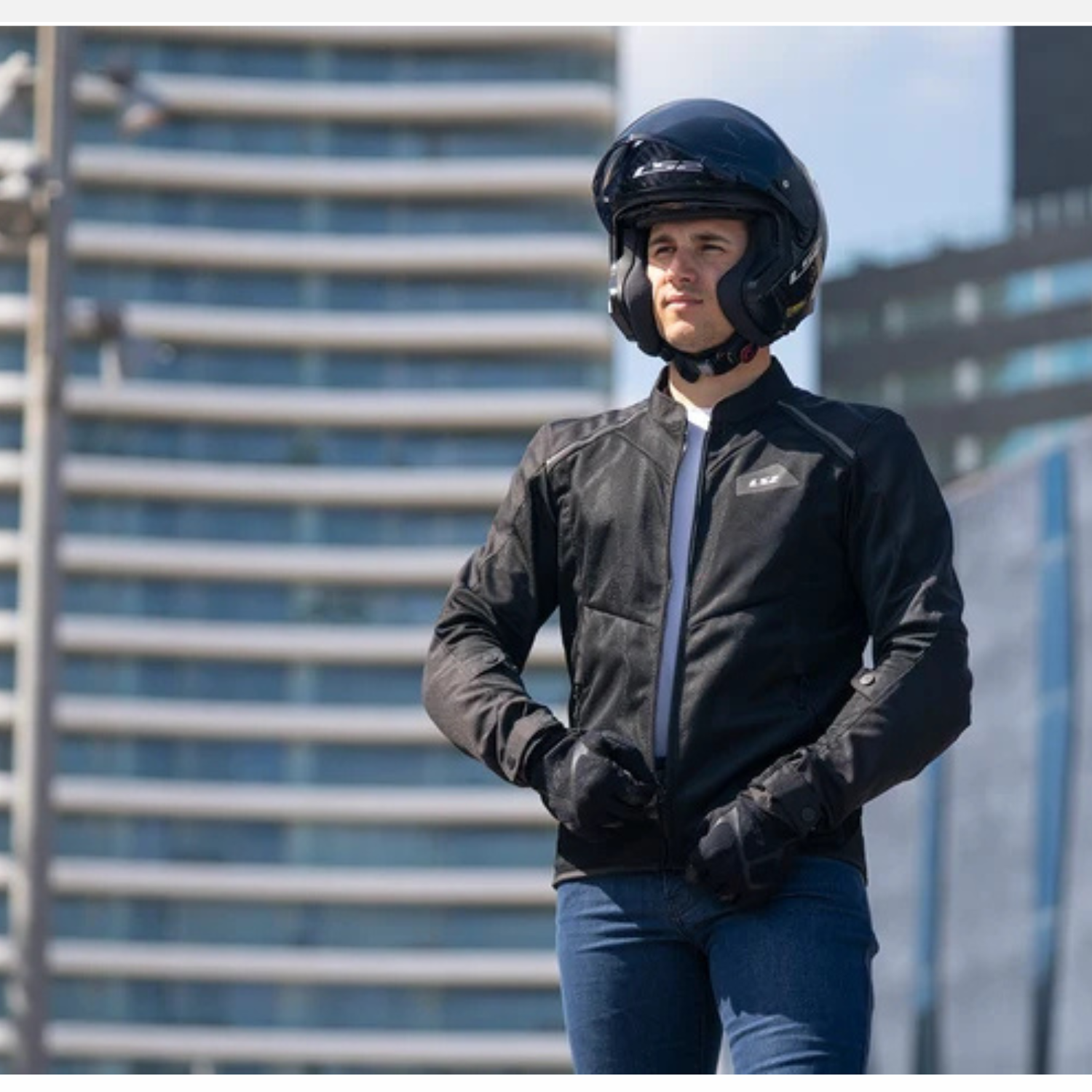LS2 BREEZE JACKET BLACK - CE CLASS A CERTIFIED JACKET