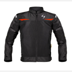 Scala Blaze Riding Jacket - Black and Red