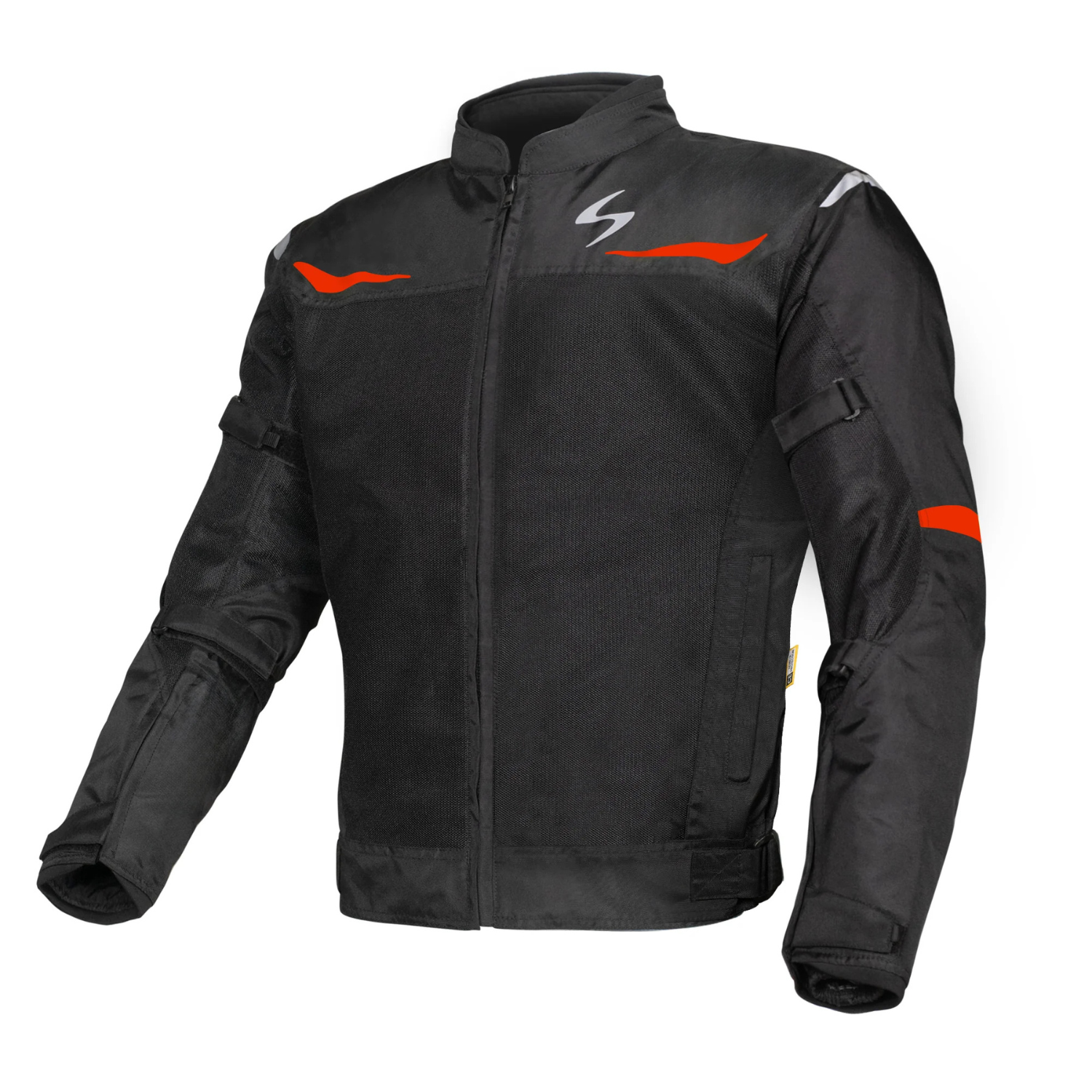 Scala Blaze Riding Jacket - Black and Red