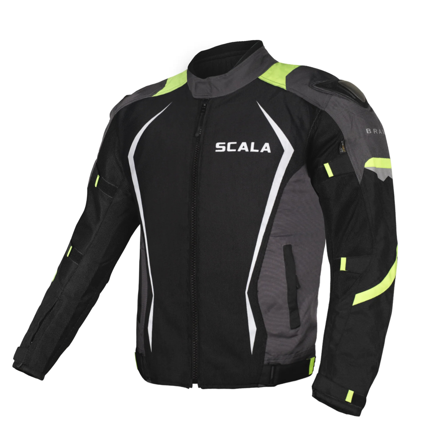 Scala Brave Riding Jacket - Black Neon
