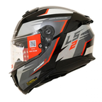 LS2 FF320 STREAM II METEOR BLACK RED