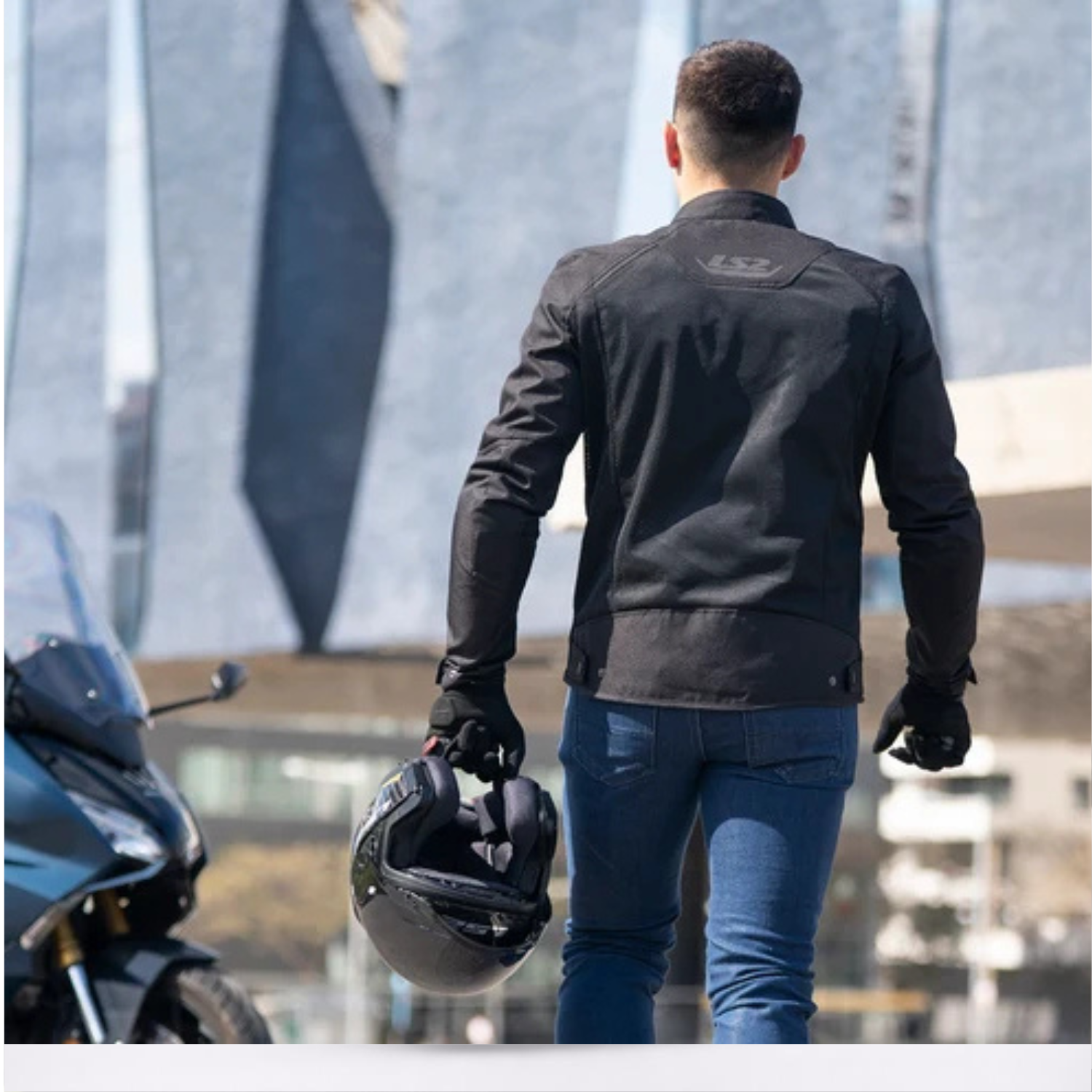 LS2 BREEZE JACKET BLACK - CE CLASS A CERTIFIED JACKET
