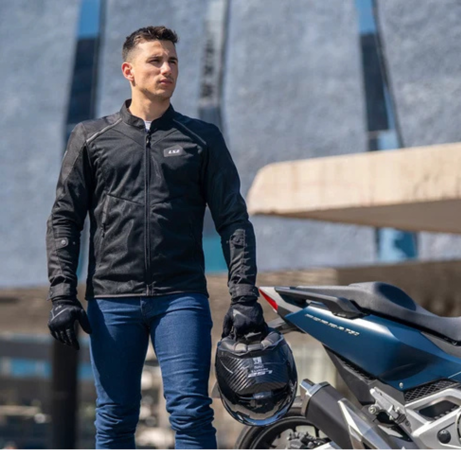 LS2 BREEZE JACKET BLACK - CE CLASS A CERTIFIED JACKET