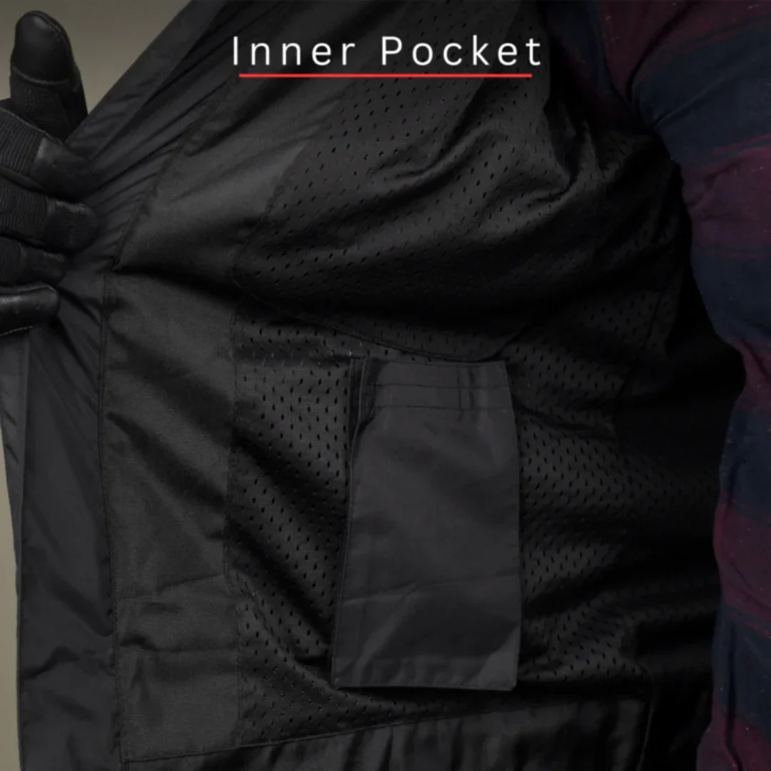 Scala Blaze Riding Jacket - Black and Red