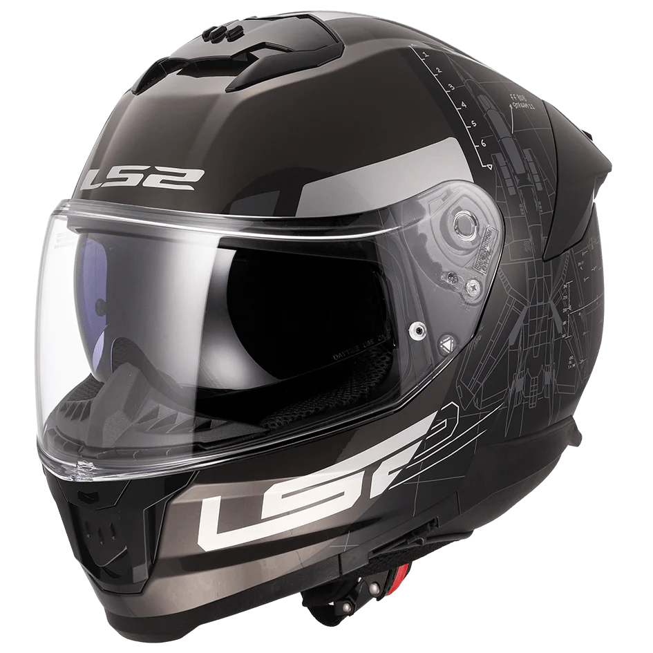 LS2 FF320 STREAM II AIR FORCE M.BLACK 7C BLACK