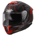 LS2 FF320 STREAM II SCRATCHES BLACK RED