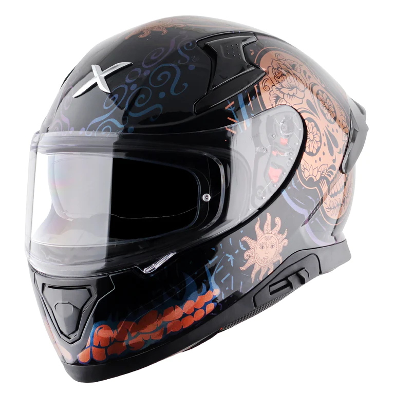 AXOR APEX TRANCE HELMET- GLOSS BLACK GOLD – The Saddle Store