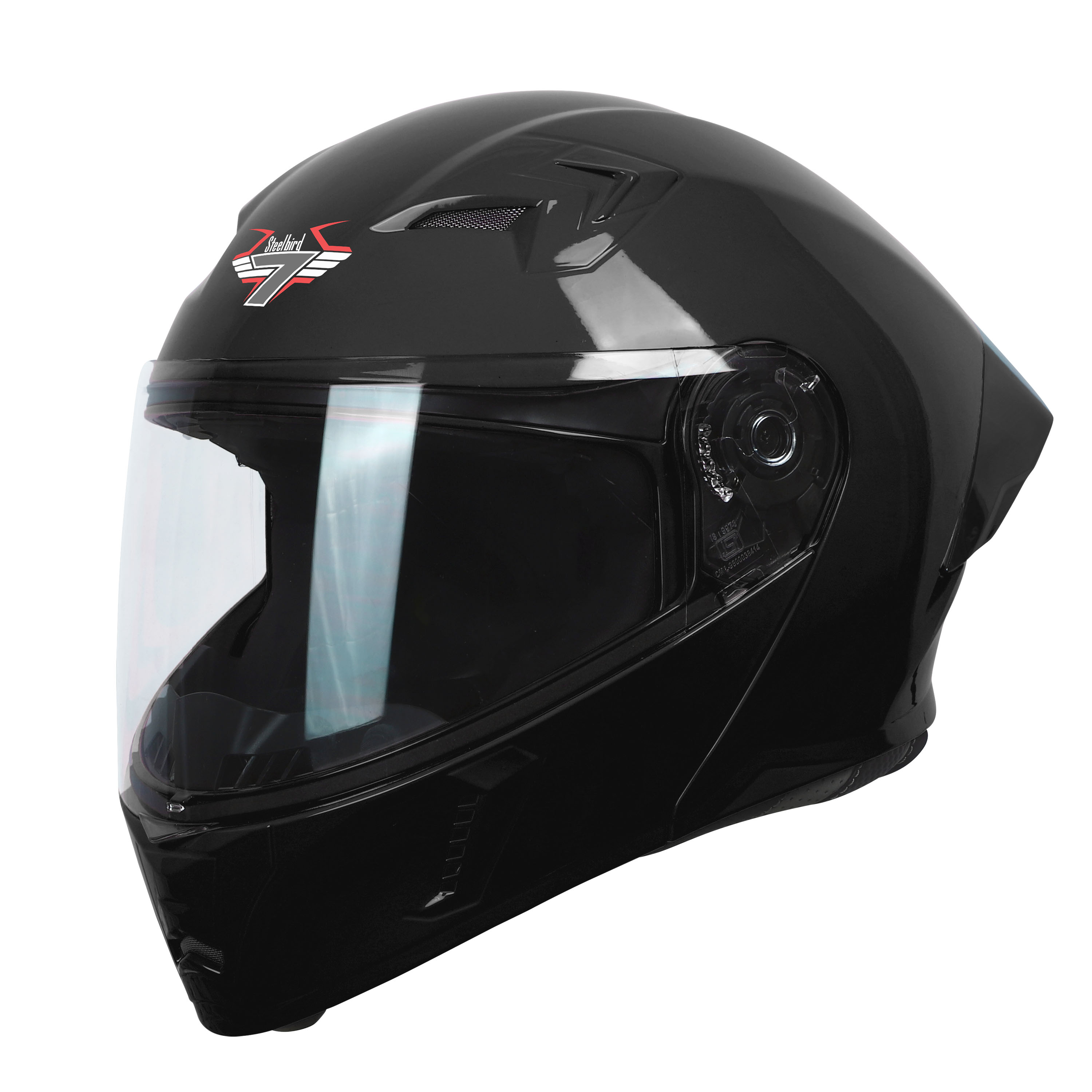 Steelbird SBA-20 7Wings ISI Certified Flip-Up Helmet With Black