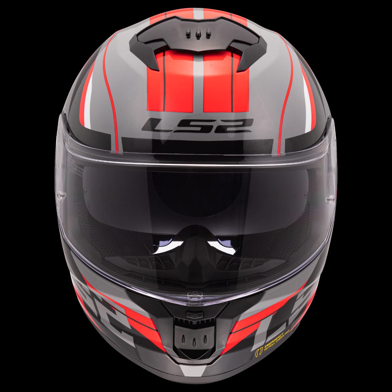 LS2 FF320 STREAM II BOLT MATT BLACK RED-06 – The Saddle Store